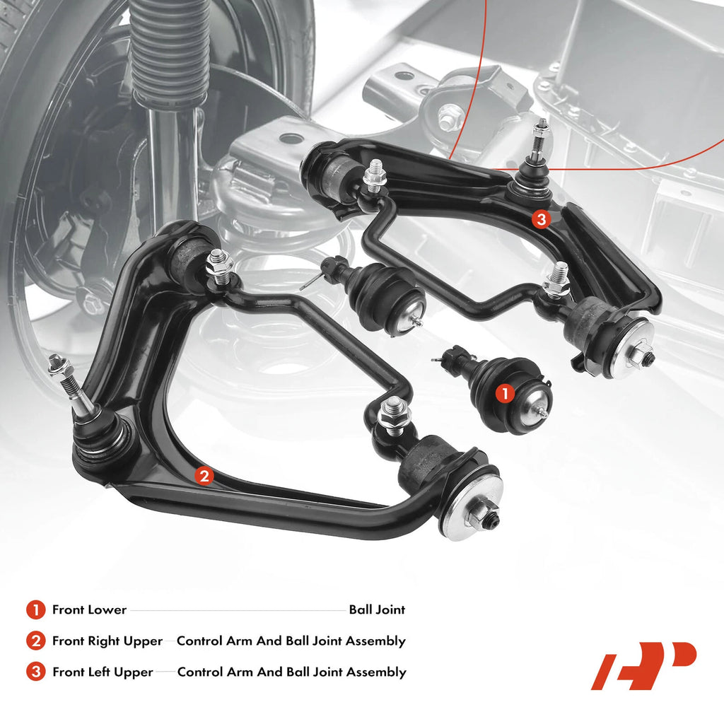 6X Wheel Bearing Control Arm with Ball Joint Kit for Ford Explorer
