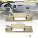 Pair Sun Visors for Honda Civic (2006â2011) Beige