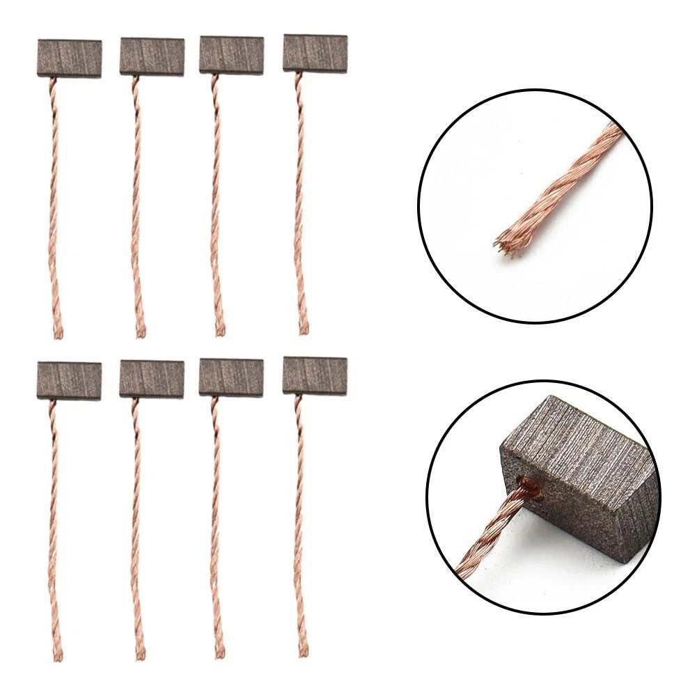 8Pc Carbon Brush for Blower Motor Fan Wiper Motor (6x6x10mm)
