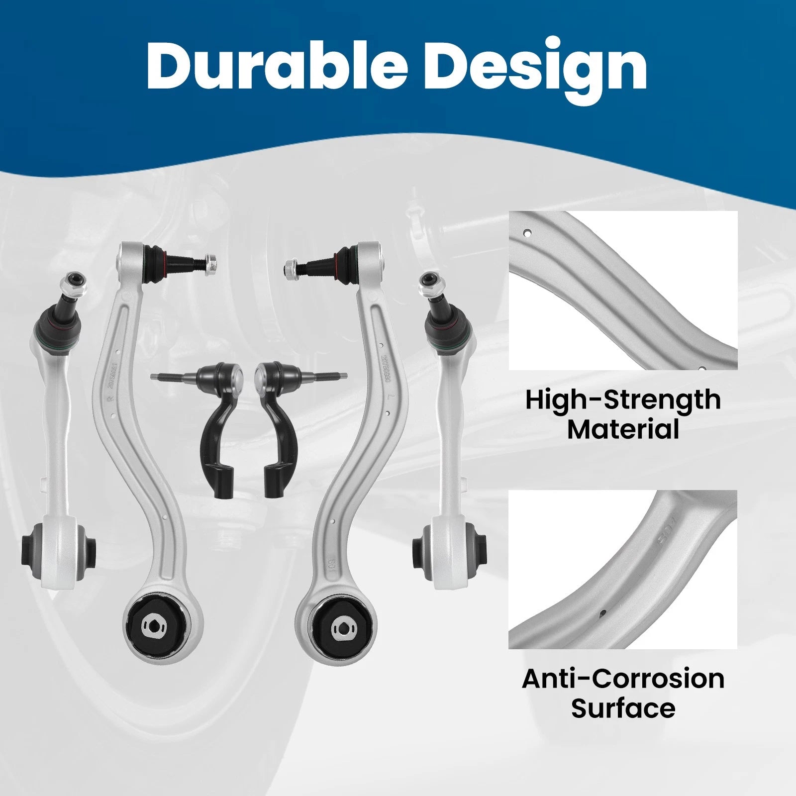 Front Lower Control Arms Tie Rod for Cadillac ATS (2013–2019) RWD