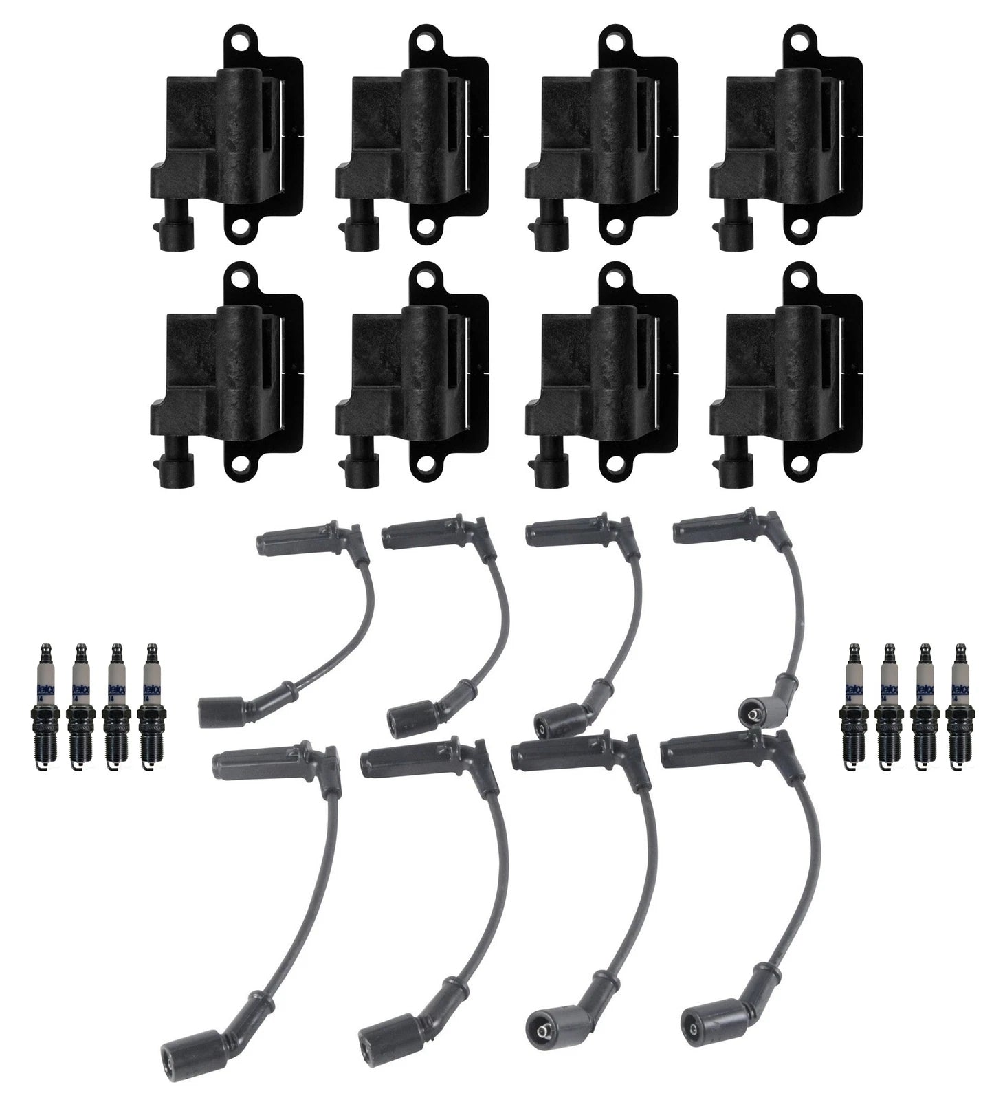 Ignition Wires & Spark Plugs Kit for Chevrolet GMC 8.1L V8 (2001–2009)