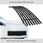 Black Lower Bumper Billet Grille Inserts for Nissan 350Z (2003-2005)