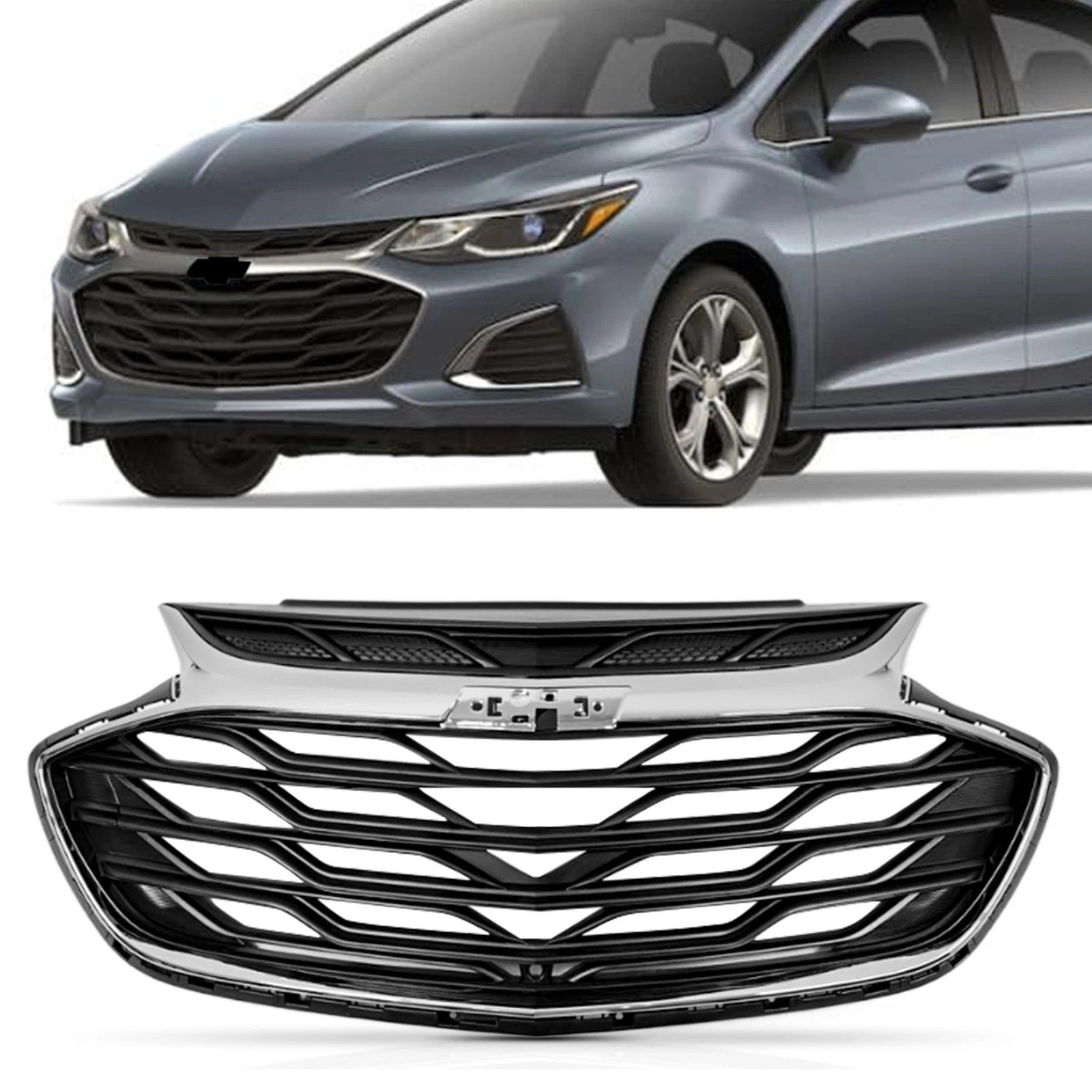 Chrome Front Upper Grille Assembly for Chevrolet Cruze (2019)