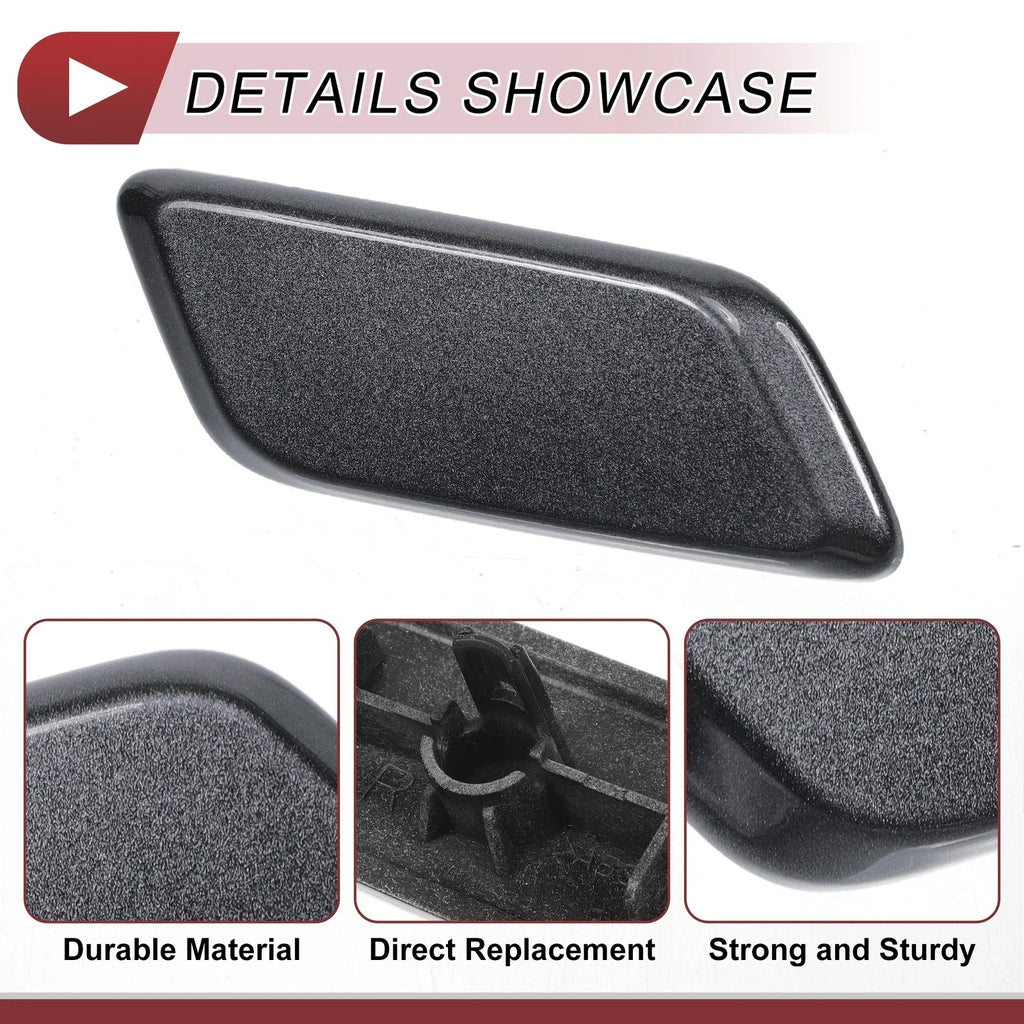 Bumper Headlight Washer Nozzle Cap for Lexus RX350 (2013-2015) - Grey 1 x