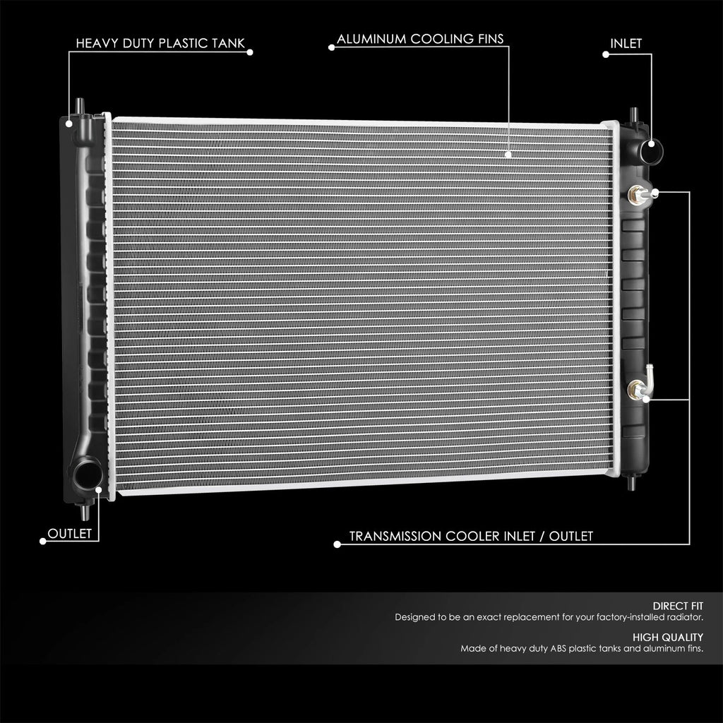 Aluminum Core Radiator for Nissan Murano Quest 2008–2017 DPI 13406