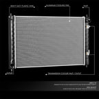 Aluminum Core Radiator for Nissan Murano Quest 2008–2017 DPI 13406