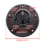 Quick Release Fuel Gas Tank Cap 5 Hole for Yamaha YZF R1 R1S R1M R3 R6 R6S R7 (2015–2023)
