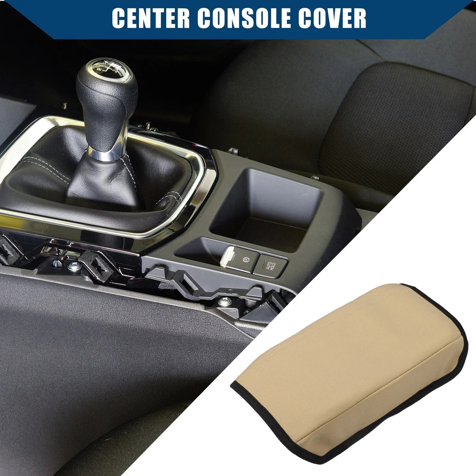 Center Console Armrest Cover for Honda Accord (2003-2007) - Neoprene Brown