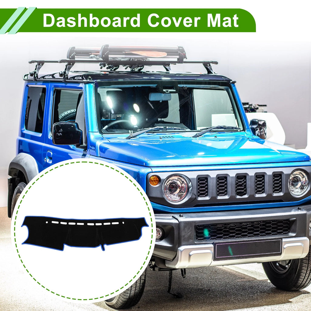 Dashboard Cover for Suzuki Jimny JB64 JB74 (2018–2023) Black Blue