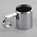 Chrome Cup Bottle Holder for Chopper Cruiser Bobber (7/8" 1" 1-1/4")