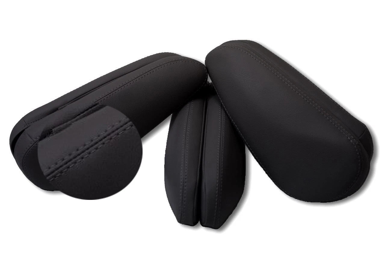 6 Seat Armrest Cover for Toyota Sienna (2011–2017) Black Leather Synthetic