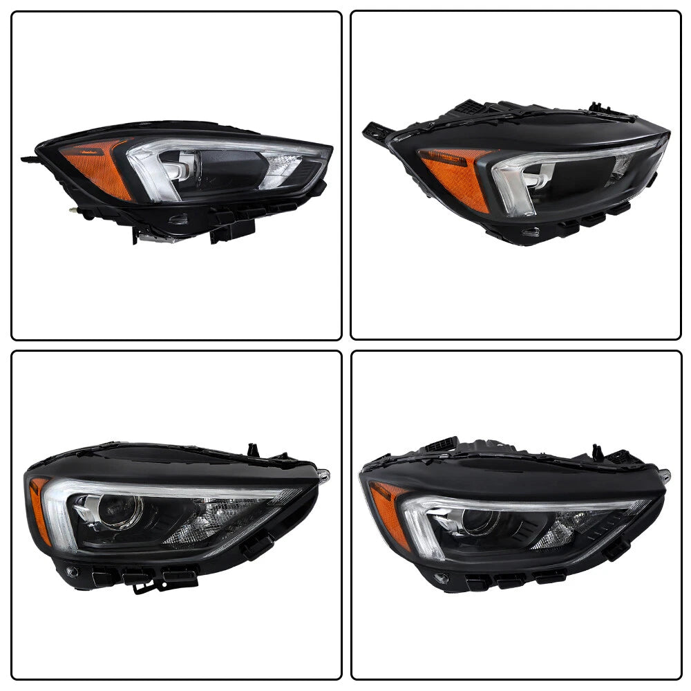 Front Headlight Assembly for Ford Edge (2019-2024) Right LED DRL Clear Lens