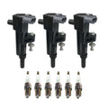 Set of 3 Ignition Coils & 6 Spark Plugs for Dodge Jeep Ram 3.7 V6 (2002–2010)