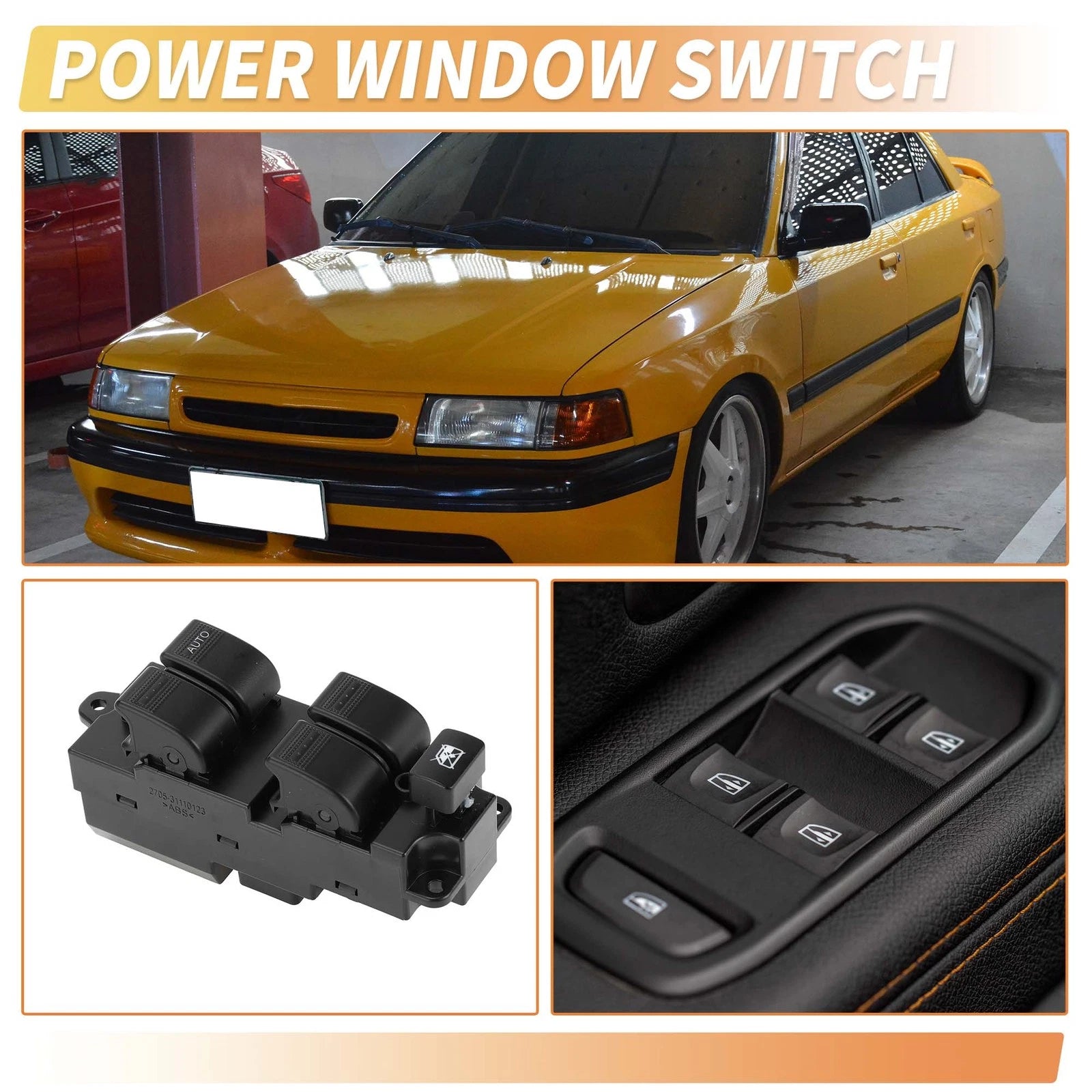 Power Window Switch for Mazda Familia (1998) No.B27A66350