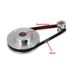 Aluminium Timing Pulley Kit with 250mm Belt for Smooth Transmission