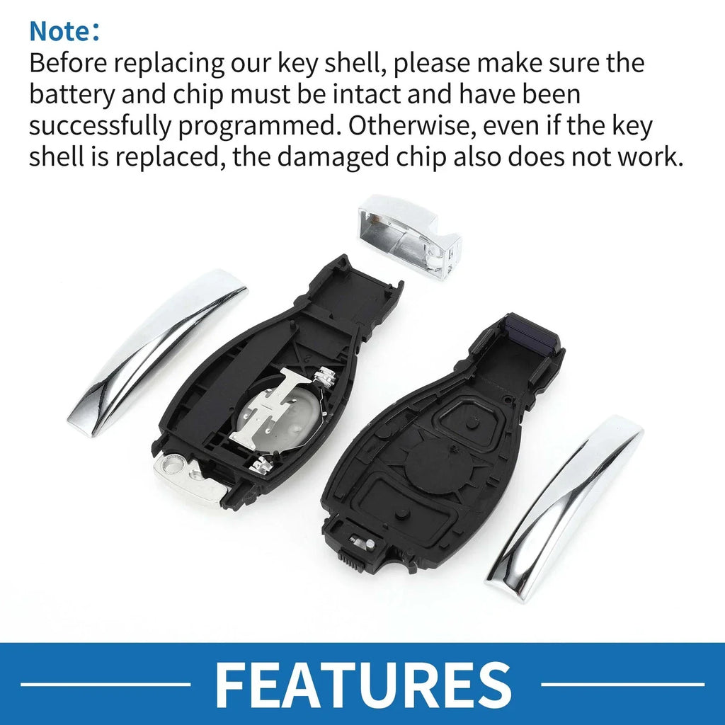 Keyless Entry Remote Key Shell Case for Mercedes-Benz A Class (2004-2010)