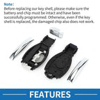 Keyless Entry Remote Key Shell Case for Mercedes-Benz A Class (2004-2010)