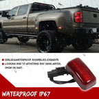 2X Red LED Wheel Fender Side Marker Lights for Chevy GMC 2500HD 3500HD