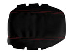 Carbon Fiber Console Lid Cover for Nissan 300ZX Z32 (1990–1996) Red Stitch