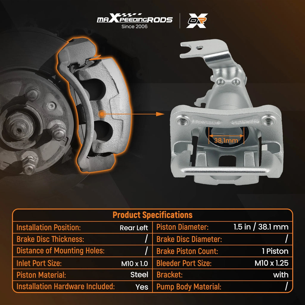 Driver Side Disc Brake Caliper for Honda Accord (2013-2017)
