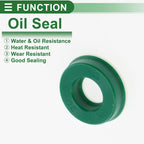 Set of 5 Oil Seal Ring 10x20x5mm for Rotary Shaft (High Pressure)