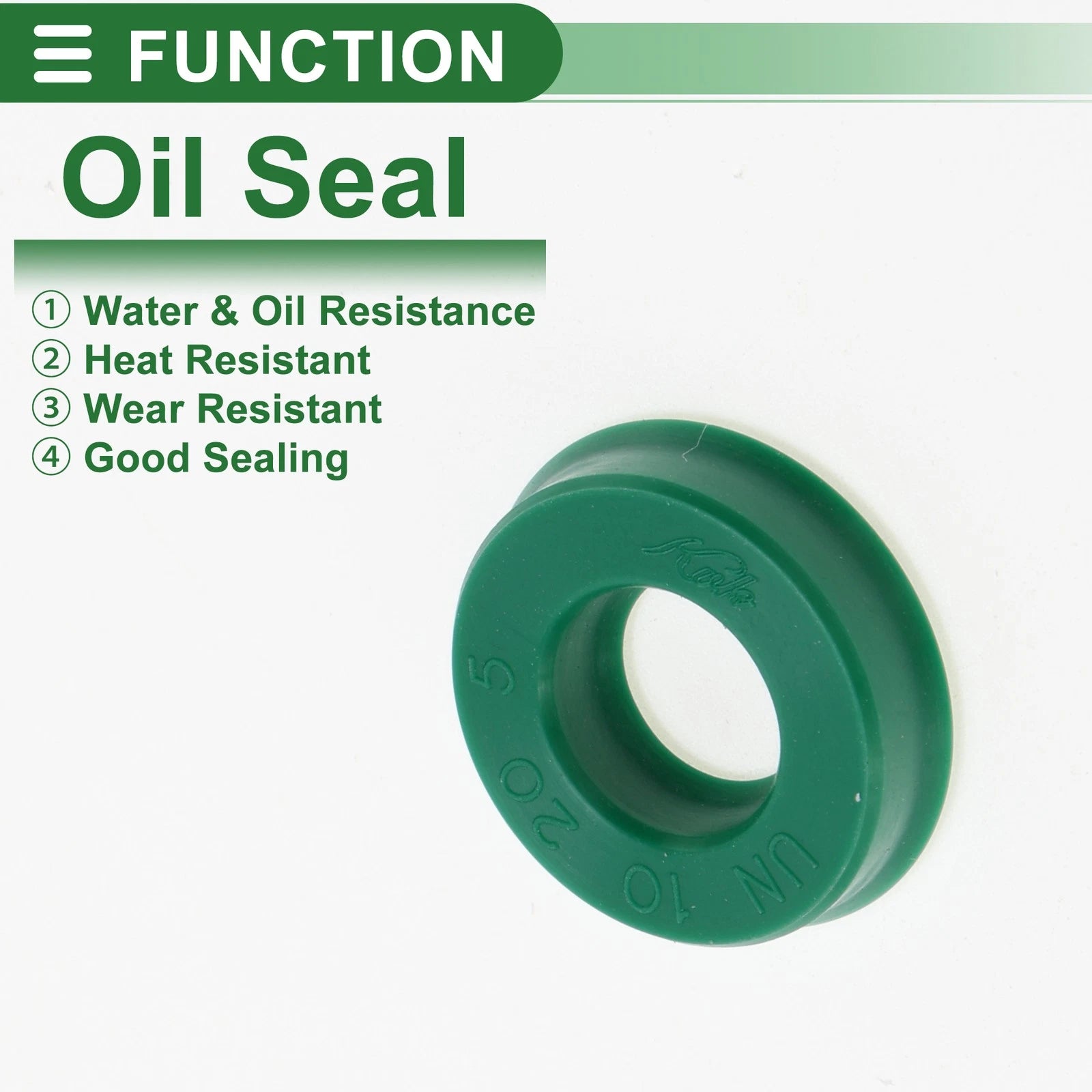 Set of 5 Oil Seal Ring 10x20x5mm for Rotary Shaft (High Pressure)