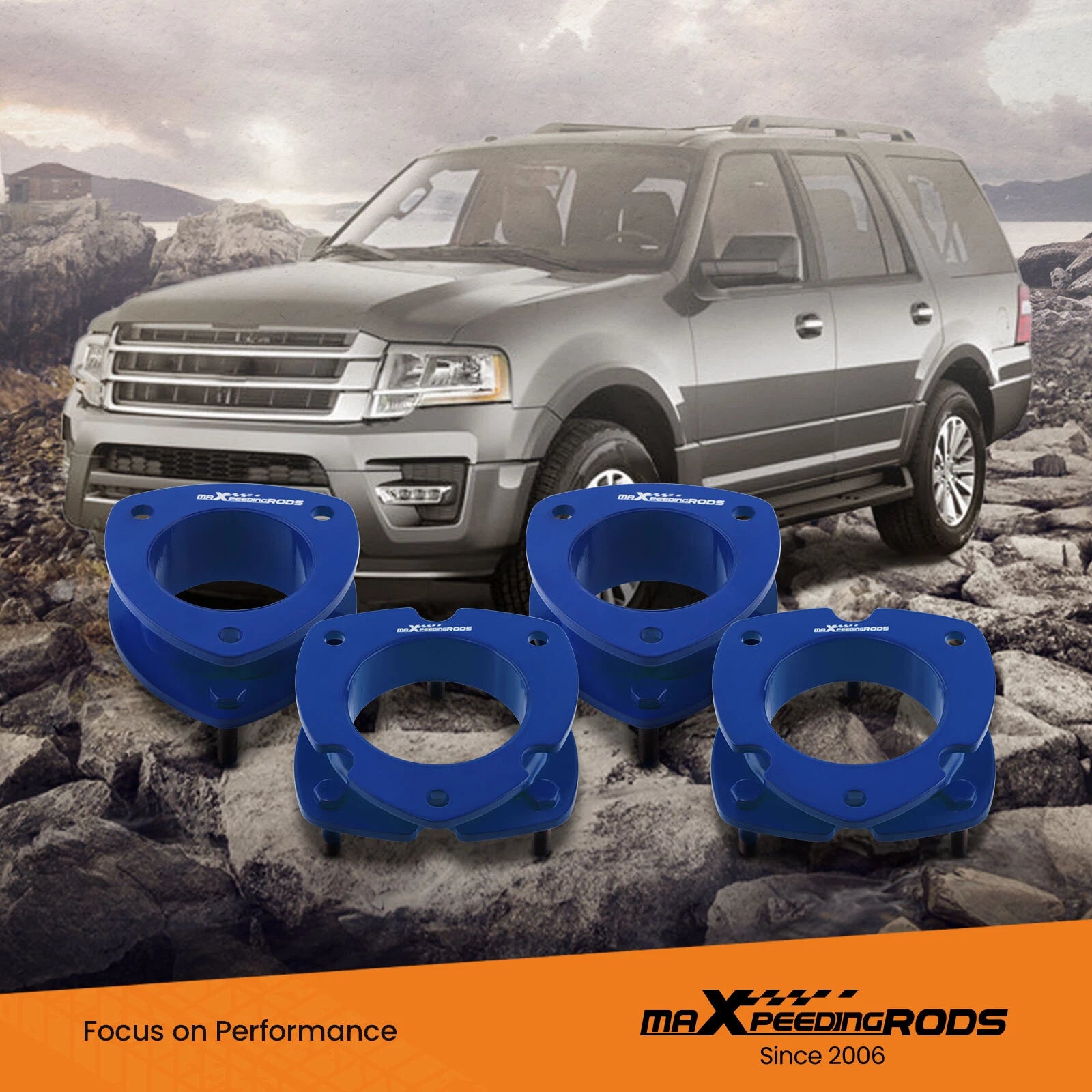 Level Lift Kit for Ford Expedition (2003–2018) 3.5'' Front 2.5'' Rear
