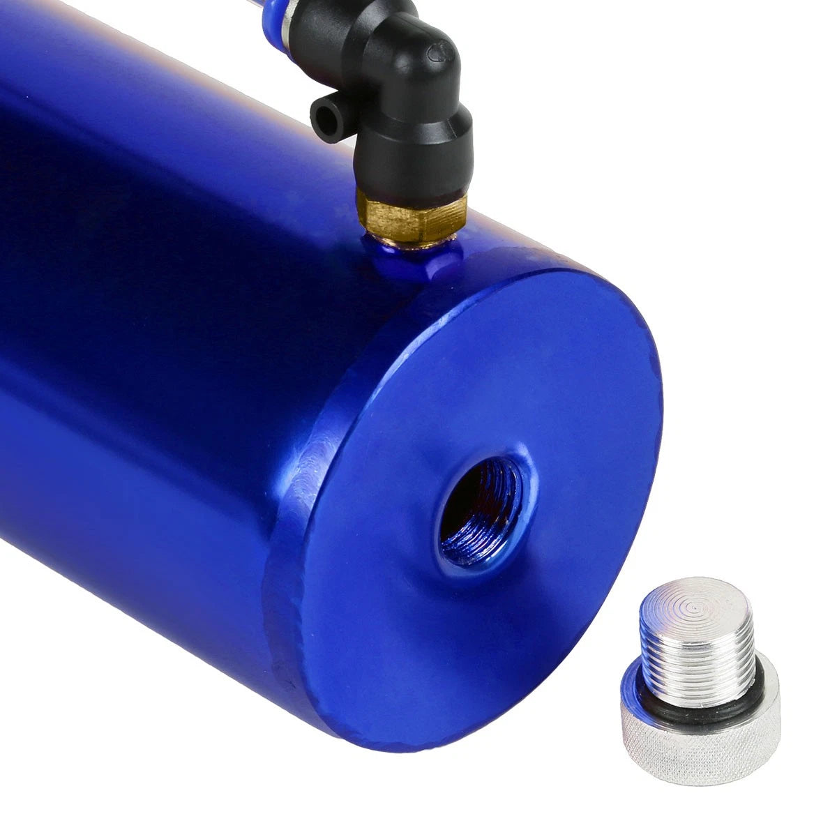 Aluminum Oil Catch Reservoir Tank for Racing Engine (with Hose & Indicator)