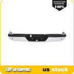 Chrome Steel Rear Bumper for Dodge RAM 1500 (2009–2018) w/ Park Assist