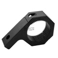 2X Round Rack/Bull Bar Brackets for Fit (Clamp On, Black)