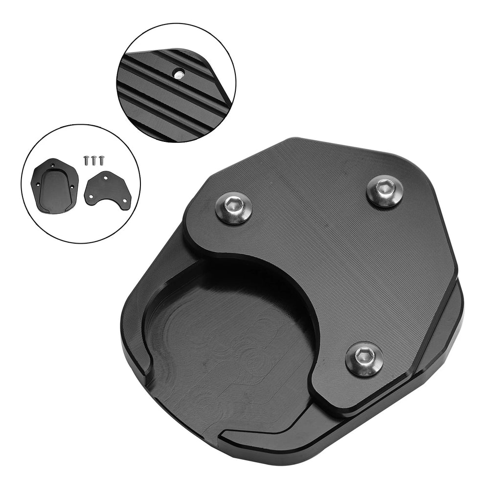 Kickstand Enlarged Plate Pad for Tiger Sport 660 (2022–2025) Black