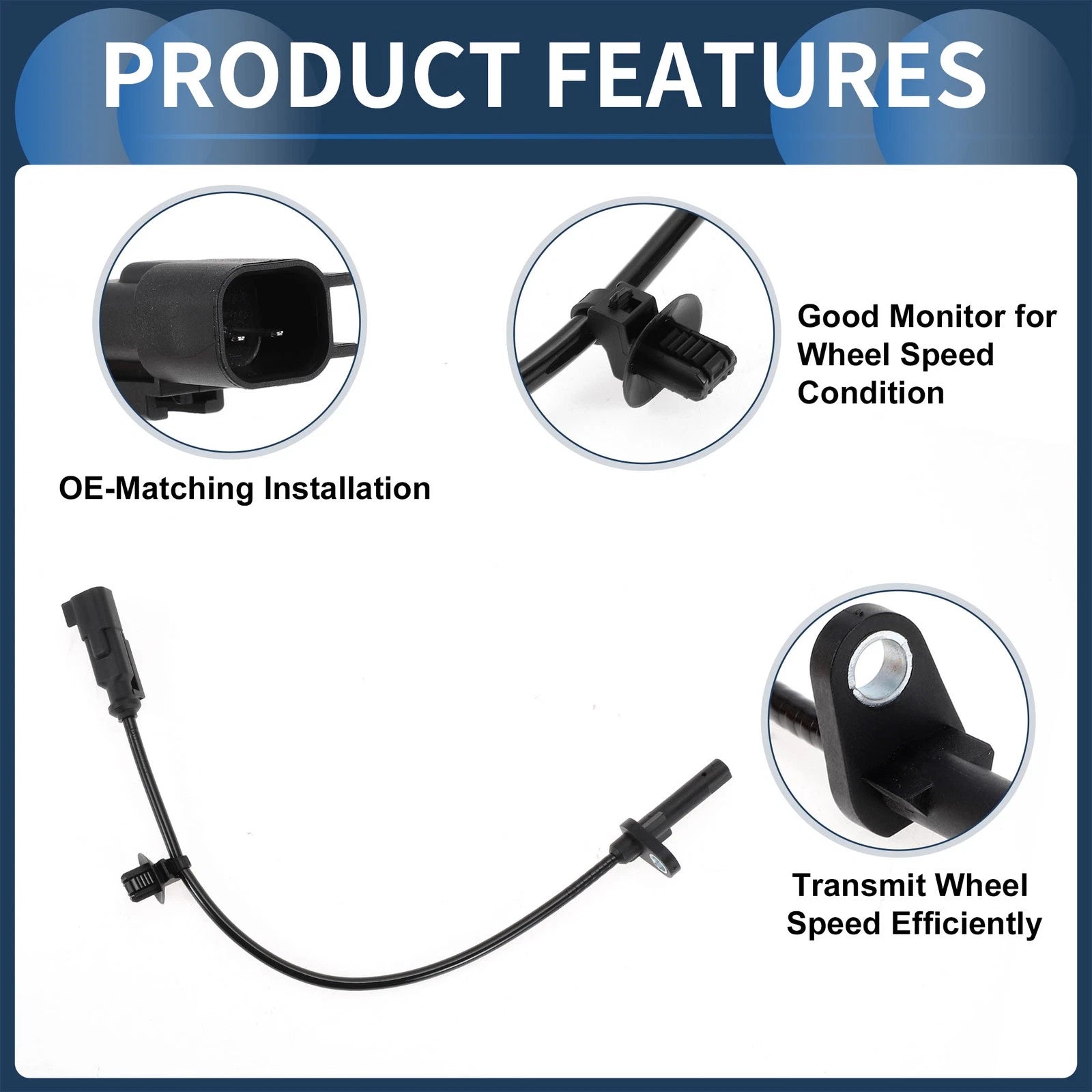 ABS Wheel Speed Sensor No.BK3Z2C204A for Ford Transit 150 (2015–2019) Rear
