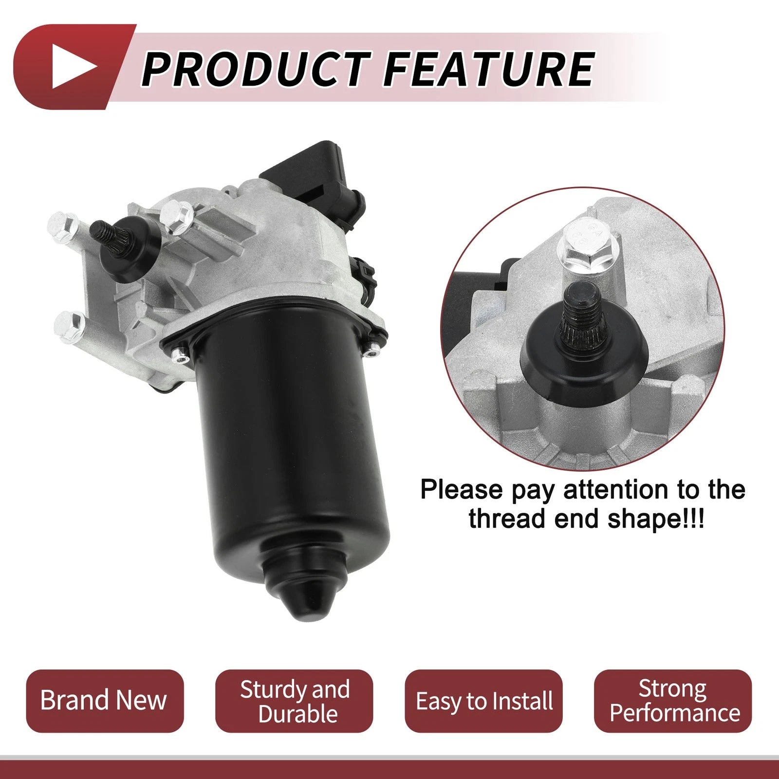 Front Windshield Wiper Motor for Hyundai Elantra (2009–2012) No. 981101H000