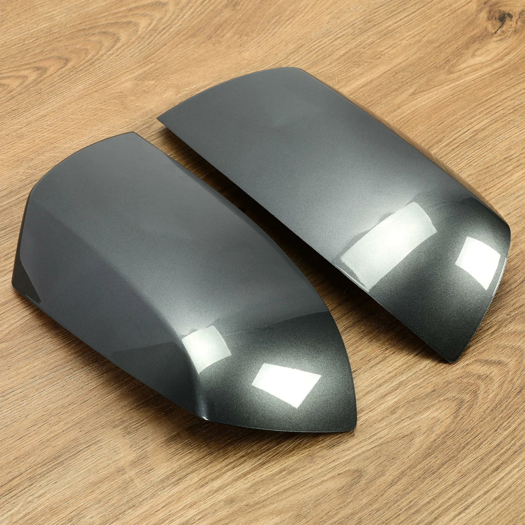 Pair of Magnetic Gray Painted Mirror Caps for Toyota Tundra Sequoia (2011–2019)