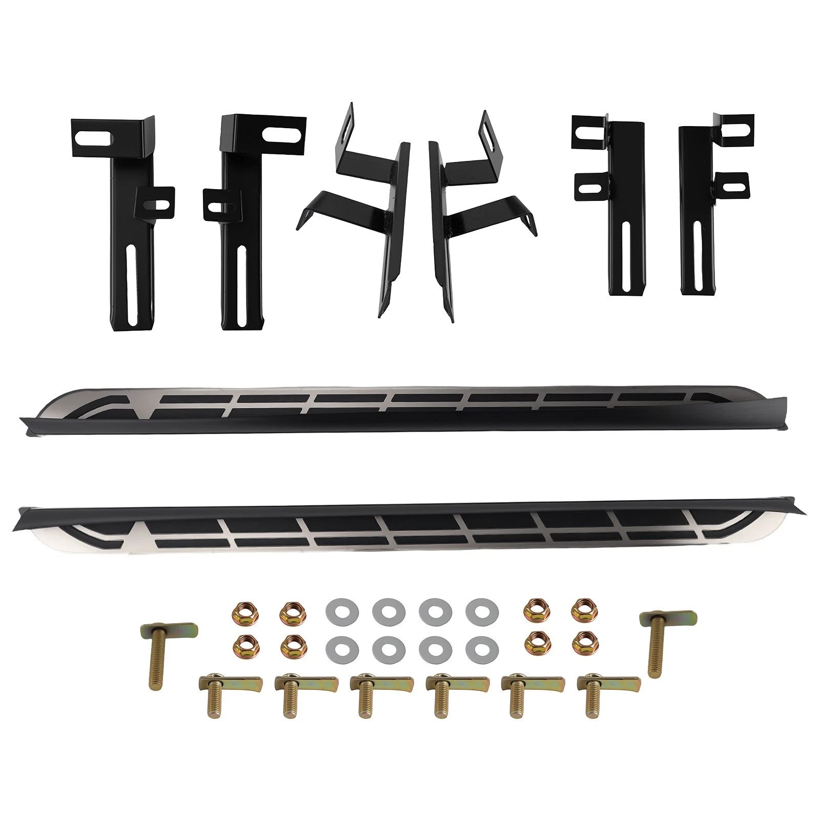 Black Running Board Side Steps for Toyota Highlander (2020–2025)