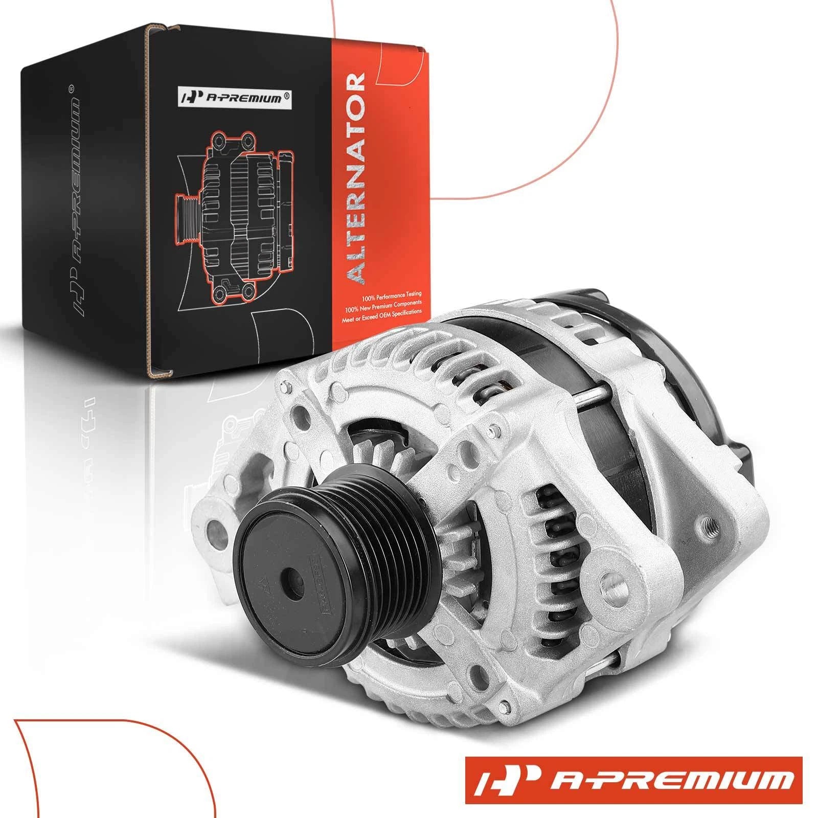 Alternator for Pontiac G6 (2006–2007) 3.9L V6 12V Clockwise 6-Groove