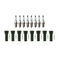 Set of 8 Denso Iridium Spark Plugs & NGK Coil Boot Kit for Dodge Dakota (2005–2007)