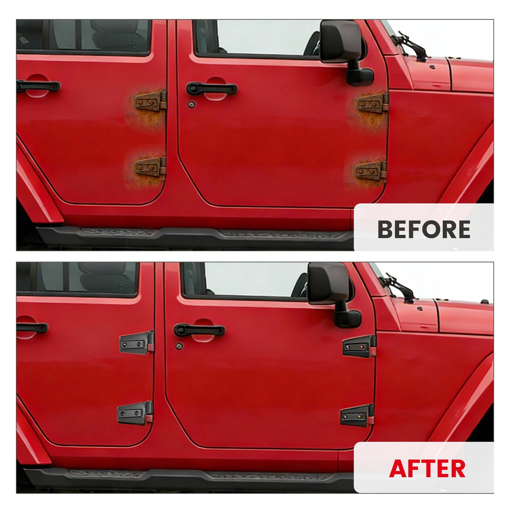 Set of 16 Steel Body Door Hinges for Jeep Wrangler JK (2007–2018)