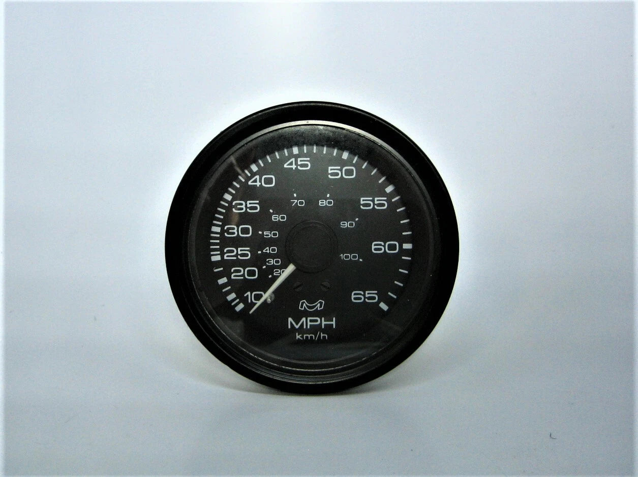 Medallion SS-107-30 Outboard Gauge Kit for 3-3/4" Black Face (0-65 MPH)