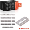 Metal Silver Bumper Strip Retainer Clips for Toyota Celica (1978-1980)