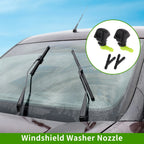 Windshield Washer Nozzle Set of 2 with Y Hose Connector for Honda (2011–2017)