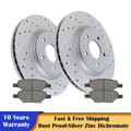 Front Slotted Brake Rotors and Pads for Chevy Malibu (2004–2012)