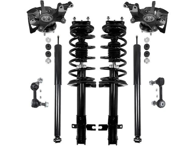 Front and Rear Shock Strut Steering Knuckle Sway Bar Link Kit for CX-9 (2007–2015)
