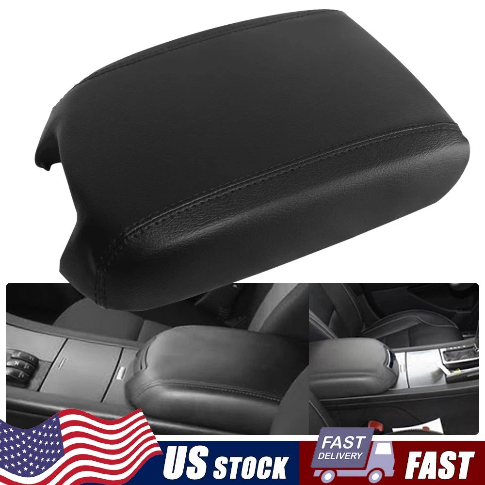 Leather Center Console Lid Armrest Cover for Ford Taurus (2010–2019)