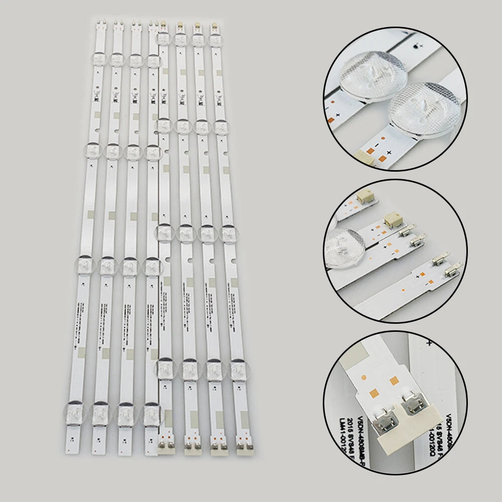 LED Backlight Strip for Samsung UN48J5200AFXZA UN48J520DAFXZA (2015–2015) BN96-37296A BN96-37297A