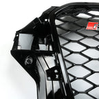 RS3 Style Front Grille for Audi A3 S3 8V (2013–2016) Gloss Black Replacement