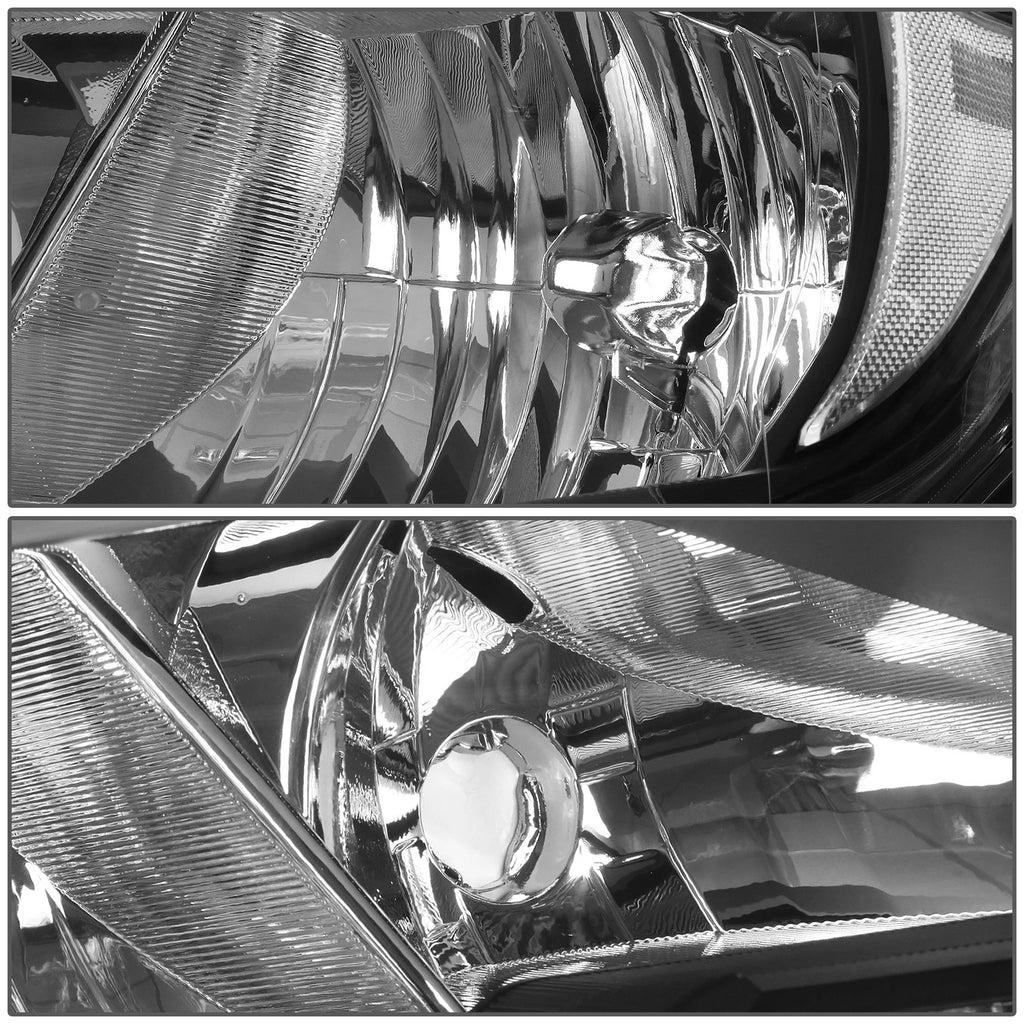 Headlights for Nissan Sentra (2016–2018) - Black Housing, Clear Lens