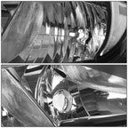 Headlights for Nissan Sentra (2016–2018) - Black Housing, Clear Lens