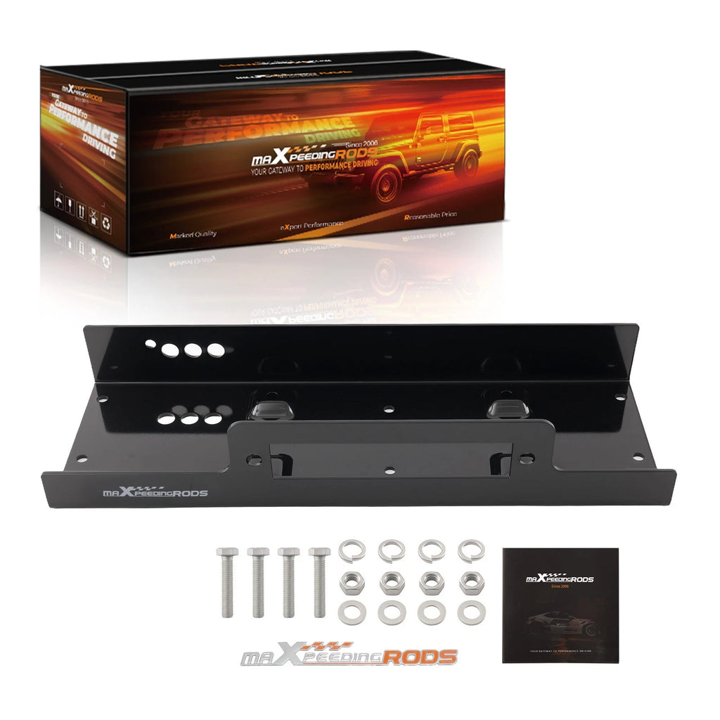 Winch Mount Plate for SUV Truck ATV UTV Trailer (10x4.5 Steel Kit)