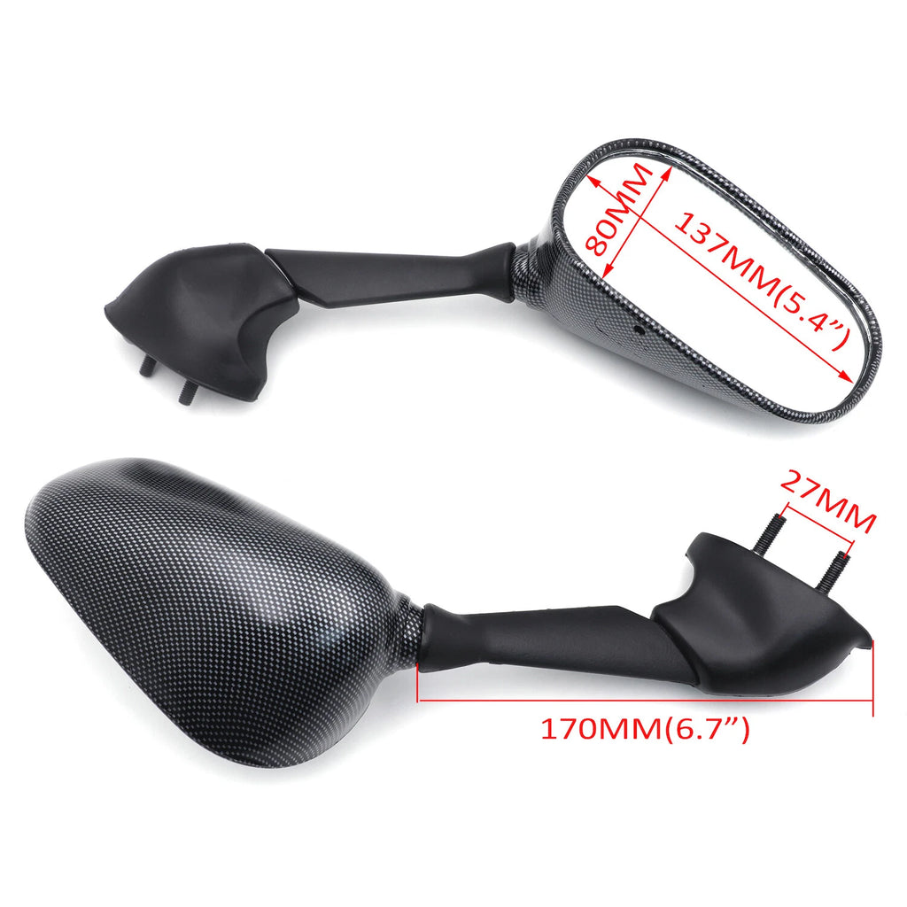 OEM Replacement Racing Mirrors for Yamaha FZS600 Fazer (2000–2001)